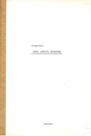 Jézus szűztől születése - kézirat