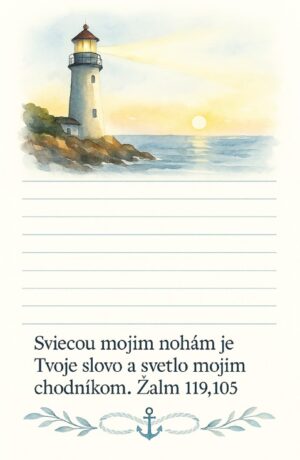 Poznámkový blok – formát A6, 40 listov – Sviecou mojim…