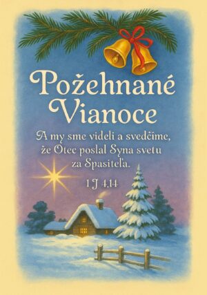 Pohľadnica – Požehnané Vianoce! – A my sme videli…