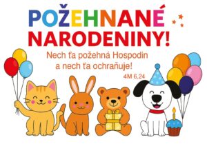 Pohľadnica – Požehnané narodeniny! – Nech ťa požehná…