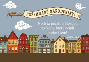 Pohľadnica – Požehnané narodeniny! – Nech ťa požehná….