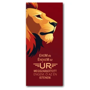 Mágneses könyvjelző - Erőm és énekem az Úr...
