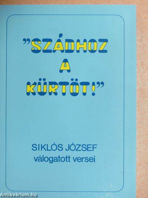 “Szádhoz a kürtöt!” – antikvár