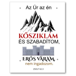 Kulcstartó - Az Úr az én kősziklám...