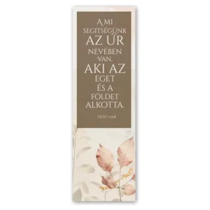 Könyvjelző - A mi segítségünk az Úr...