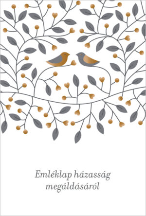 Emléklap házasság megáldásáról (kis méretű)