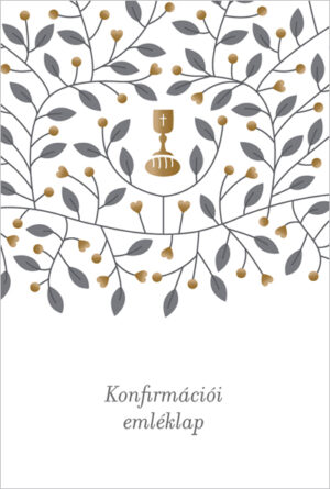 Konfirmációi emléklap (kis méretű)
