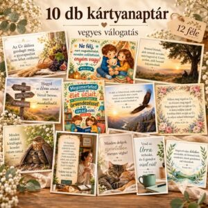 2027 Kártyanaptár - 10 darab, vegyes